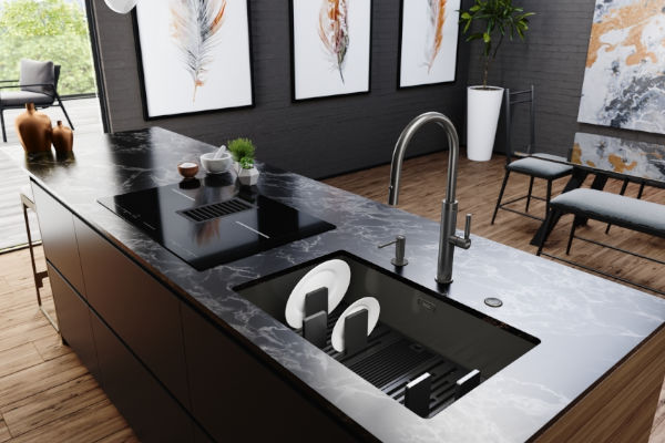 Btaeria Franke Mythos Masterpiece pull-out spray Antracyt 115.0711.555